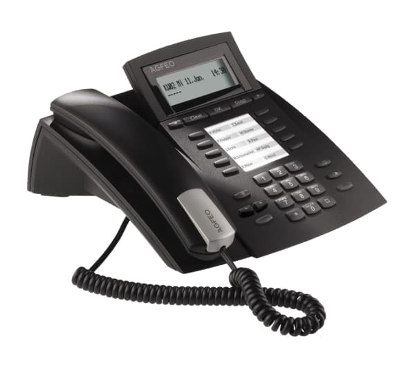 AGFEO ST 22, IP Phone, Musta, Johdollinen puhelin, Pöytä/Seinä, 2 linjat, 1000 entries