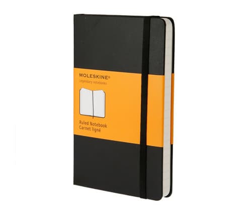 Moleskine Classic, Yksivärinen, Musta, A5, 240 arkkia, Matta, Kovakantinen