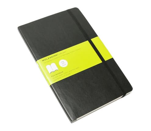 Moleskine Classic, Yksivärinen, Musta, 192 arkkia, Matta, Pehmeäkantinen, Aikuinen