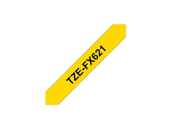 Brother TZE-FX621, Musta keltaisella, TZe, Kiina, 5 vuosi/vuosia, Brother, 9 mm