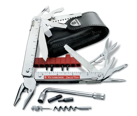 Victorinox SwissTool Plus, Lukittuvateräinen veitsi, Monityökaluveitsi