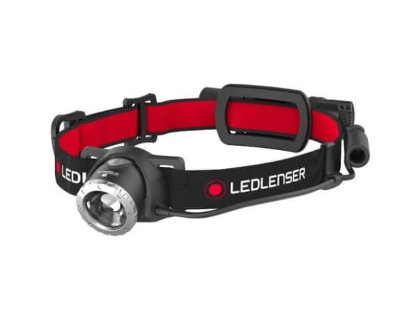 Ledlenser H8R Sort, Rød Hovedbånd lommelygte Led