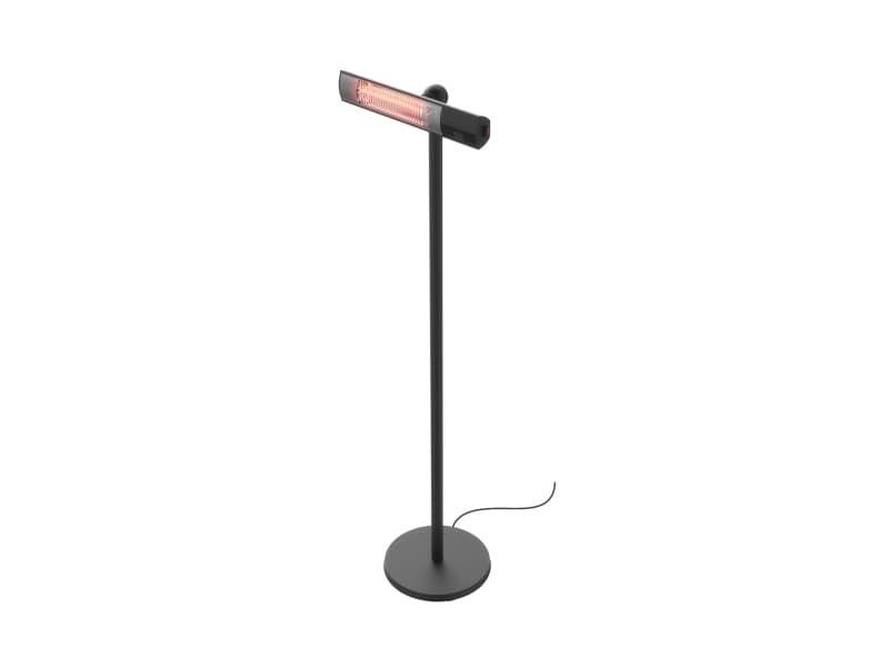 HORTUS terassilämmitin lattiamalli 1500 W GT musta (211-376)