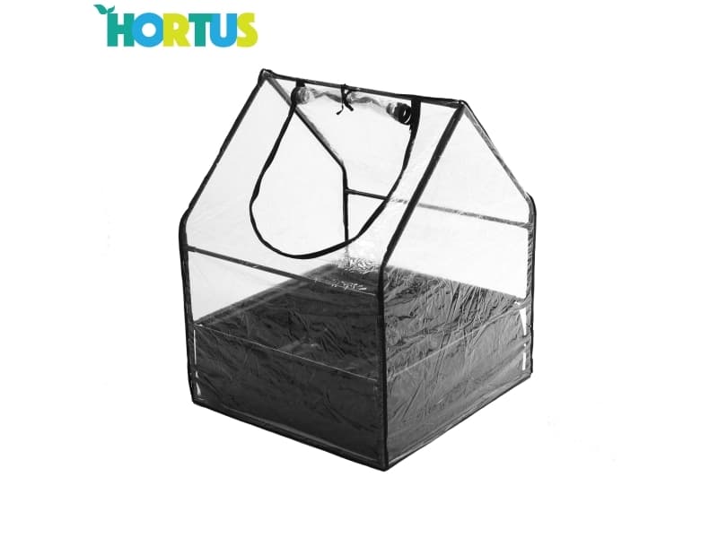 HORTUS Minikasvihuone pohjalla 65x65x85 cm (211-180)