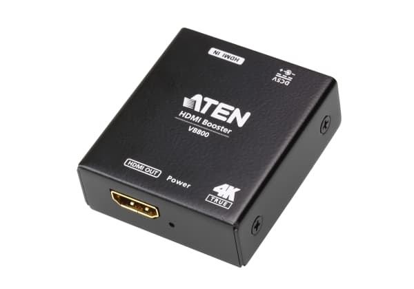 Aten VB800-AT-G, AV-lähetin ja -vastaanotin, 20 m, Langallinen, Musta, HDCP