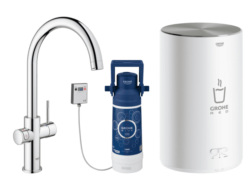 GROHE Red Duo, Vakio, Kromi, Vipukahvat, Yksi, Tyyppi C, Keraaminen