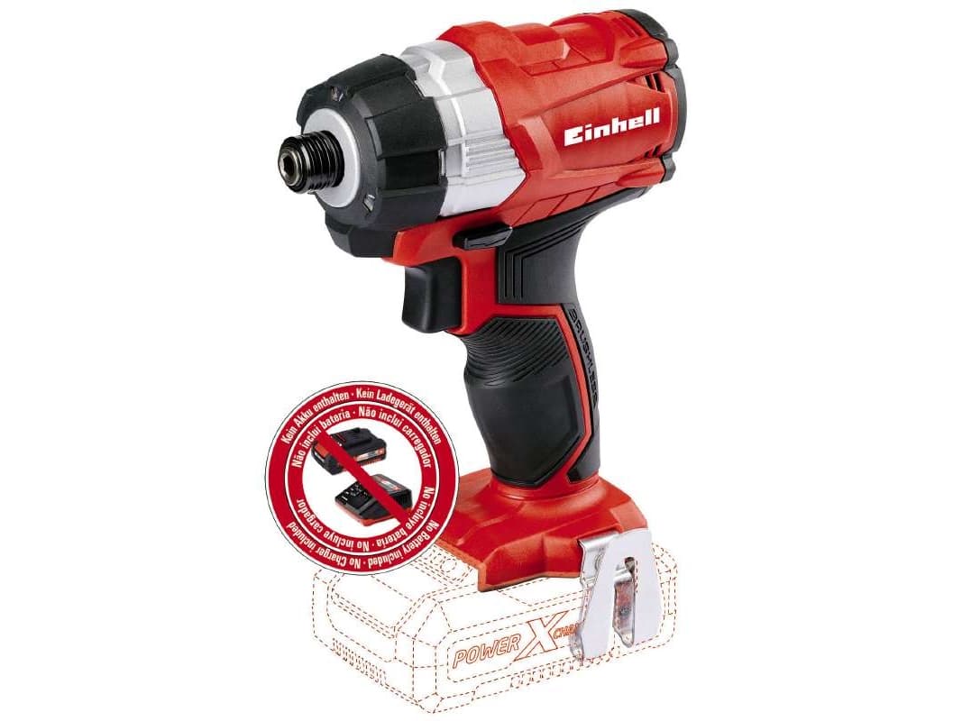 Einhell TE-CI 18 Li, Iskuväännin, Musta, Punainen, 1/4, 2900 RPM, 180 Nm, Akku - SOLO