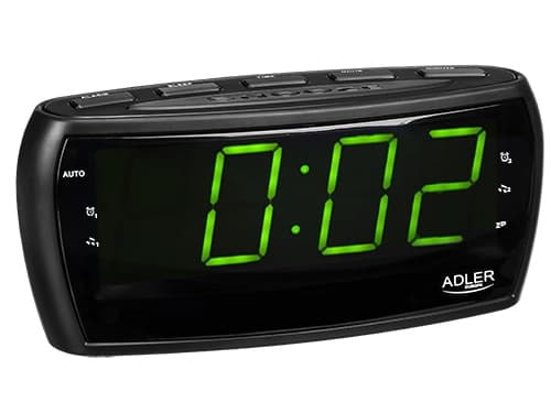 Adler Herätyskello Radio AD 1121 Musta, hälytystoiminto