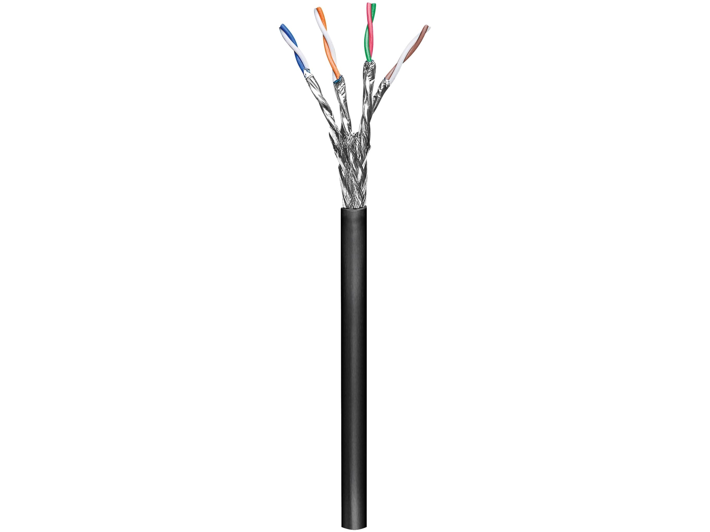 Goobay CAT 6 S/FTP 100m, 100 m, Cat6, S/FTP (S-STP)