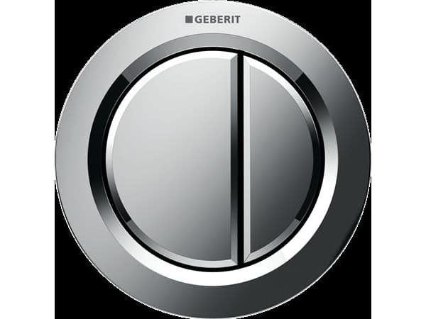 Geberit betj. Omega01 2skyl Kr - fjernudløsning pneumatisk - Blankforkromet