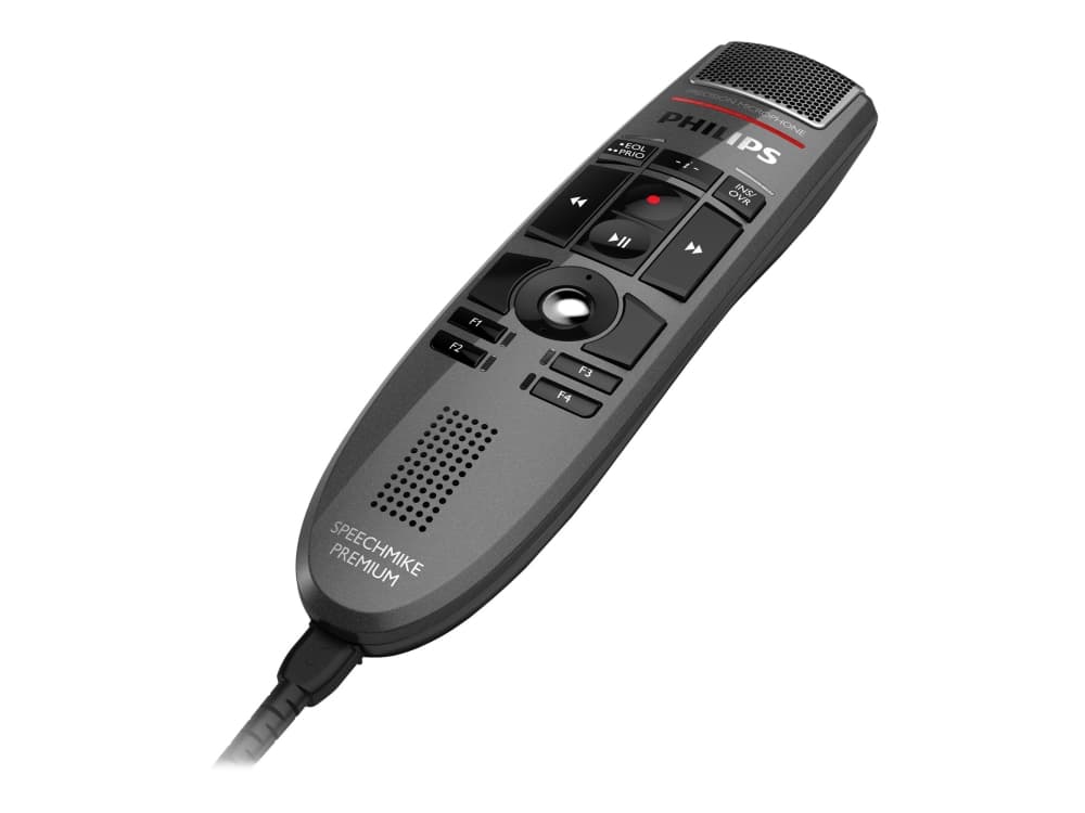 Philips SpeechMike Premium USB-sanelumikrofoni, 70 dB, 200 - 12000 Hz, 200 mW, 3 cm, USB, USB A-tyyppi