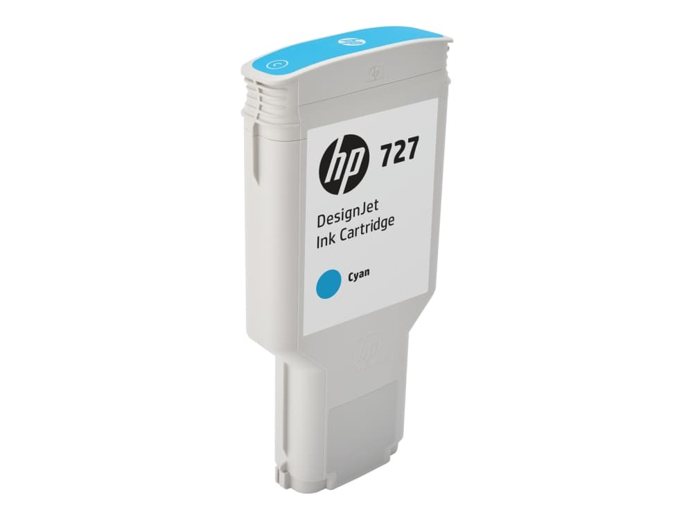 HP 727 - 300 ml - korkea tuotto - syaani - alkuperäinen - DesignJet - mustekasetti - DesignJet T1500, T1530, T2500, T2530, T920, T930 -musteisiin