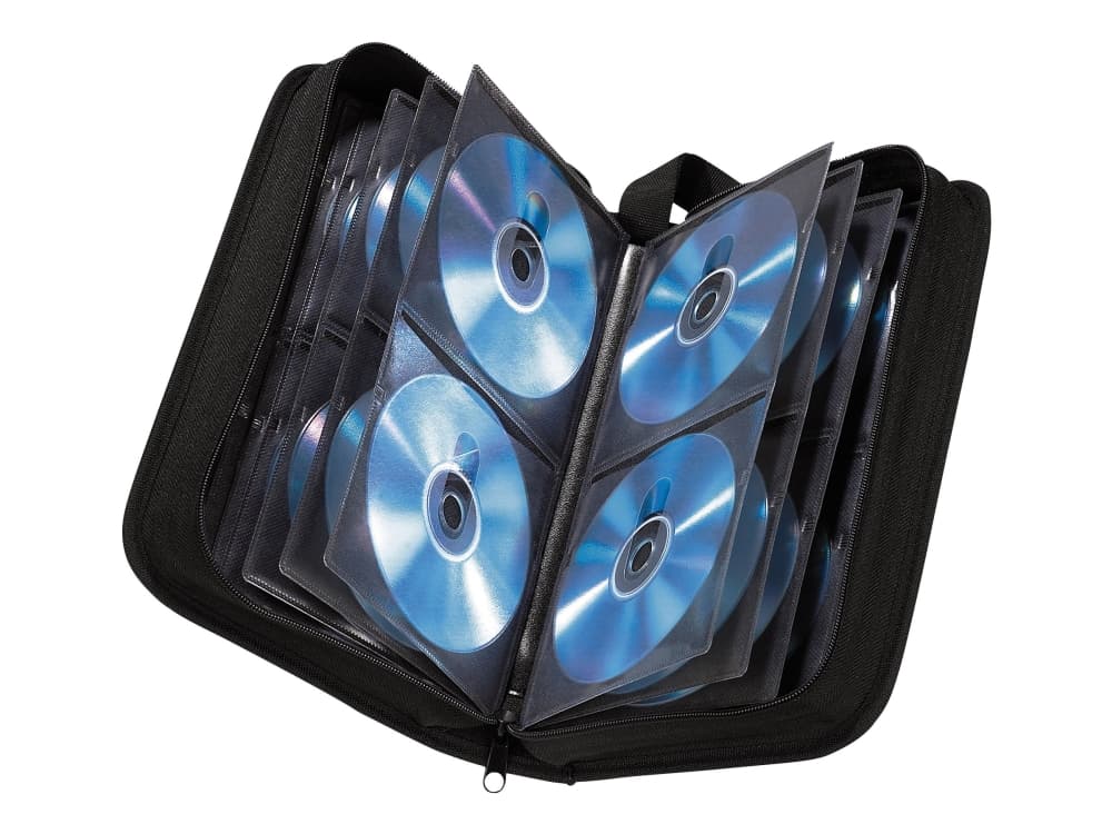 Hama CD Wallet 120 - CD/DVD-levyjen lompakko - 120 levyä - nailon - lajitelma