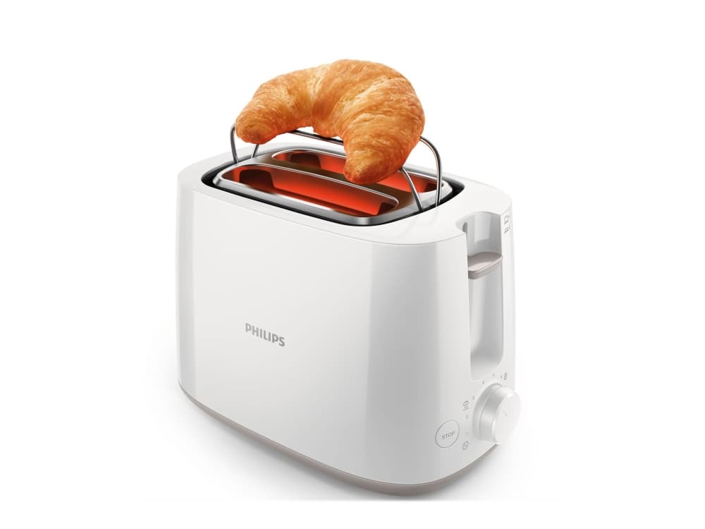 Philips Daily Collection HD2581/00 -leivänpaahdin, 2 viipale(i)ta, Metalli, 830 W, 230 V, 830 W, 50-60 Hz