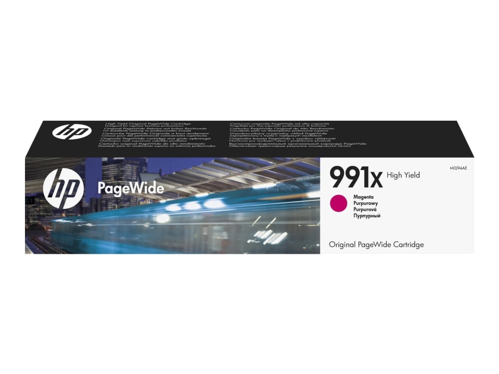 HP 991X alkuperäinen riittoisa magenta PageWide -patruuna, Korkea, Magenta, Väriainepohjainen muste, 187 ml, 1 kpl, 16000 sivua