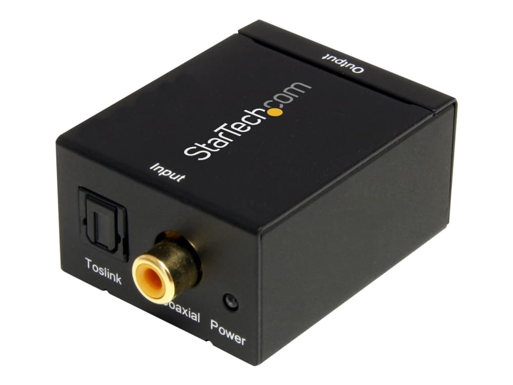 StarTech.com SPDIF Digital Coaxial tai Toslink Optical to Stereo RCA Audio Converter - Digitaalinen audiomuunnin (SPDIF2AA) - Digitaalinen audiomuunnin (SPDIF2AA) - Koaksal/optisk digitaalinen audiomuunnin - lajittelu - P/N: FPCEILPTBLP, FPWARTB1M, FPWFXBAT, FPWTLTBAT, STNDMTV100, STNDMTV70, STNDMTVDUO, STNDMTV70, STNDMTVDUO) varten