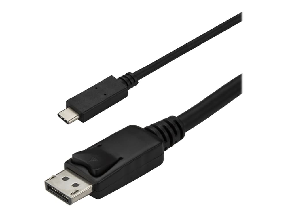 StarTech.com 6ft/1.8m USB C - DisplayPort 1.2 -kaapeli 4K 60Hz, USB-C - DisplayPort-sovitinkaapeli HBR2, USB Type-C DP Alt Mode to DP Monitor Video Cable, toimii Thunderbolt 3:n kanssa, musta - USB-C uros - DP uros - DisplayPort kabel - USB-C (han) til DisplayPort (han) - Displayport 1.2/Thunderbolt 3 - 1.8 m - 4K60 Hz (3840 x 2160) tuki - lajittelu - P/N: TB33A1C, TB3DK2DPPD, TB3DK2DPPDUE, TB3DK2DPW, TB3DK2DPWUE, TB3DKDPMAW, TB3DKDPMAWUE varten