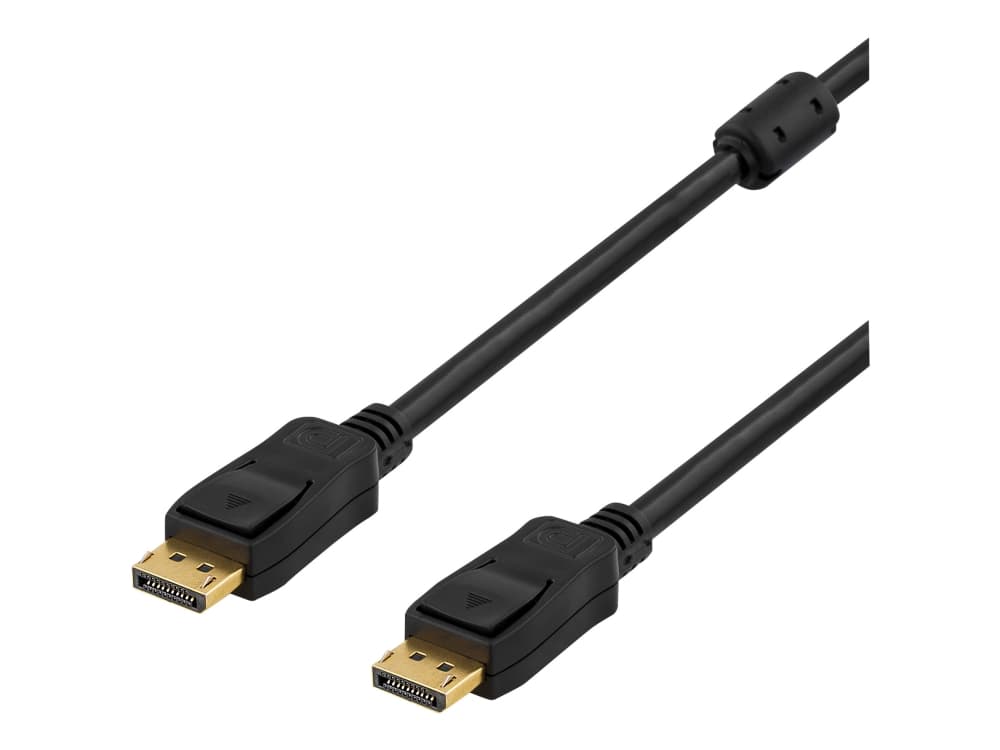 Deltaco DP-1050, 5 m, DisplayPort, DisplayPort, Uros, Uros, Musta