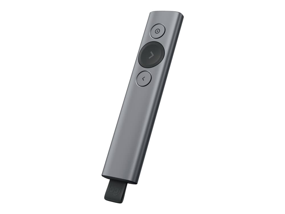 Logitech Spotlight Plus - Esityskaukosäädin - 3 painiketta - liuskekivi