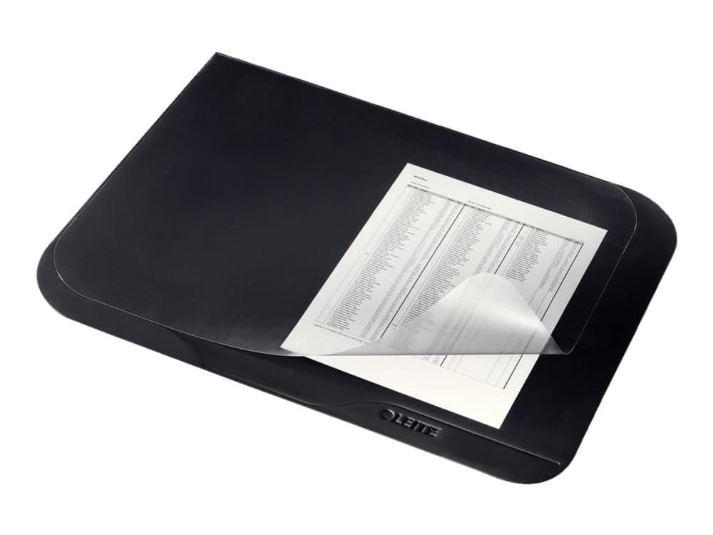 Leitz Deskmat kirkas Plastic Plus 40x53cm, Musta, Polyvinyylikloridi (PVC), 530 mm, 400 mm, 1 kpl