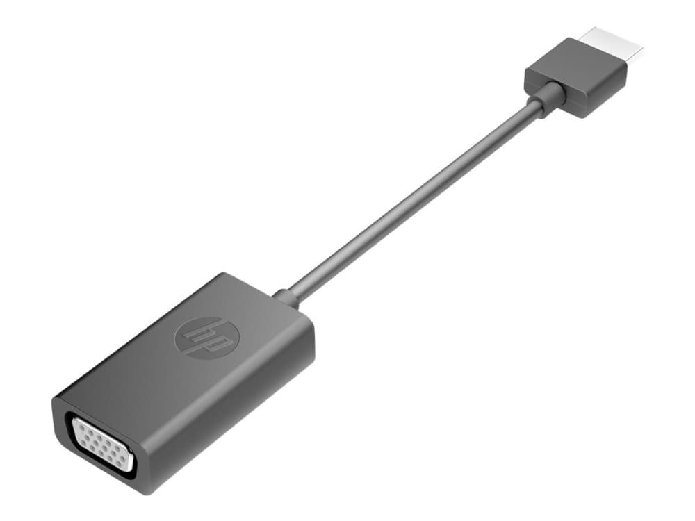 HP :n HDMI–VGA-kaapelisovitin, VGA (D-Sub), HDMI-tyyppi A (vakio), Uros, Naaras, Musta, Koti