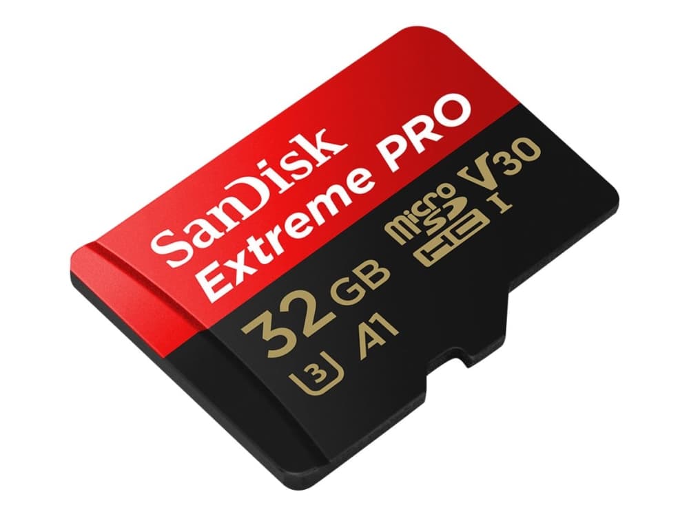 SanDisk Extreme Pro - Flash-muistikortti (microSDXC-SD-sovitin sisältyy) - 32 GB - A1 / Video Class V30 / UHS-I U3 - 667x - microSDHC UHS-I
