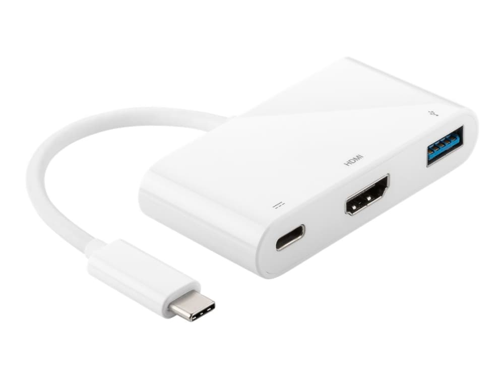 MicroConnect - Ulkoinen videosovitin - USB-C 3.1 - HDMI - valkoinen