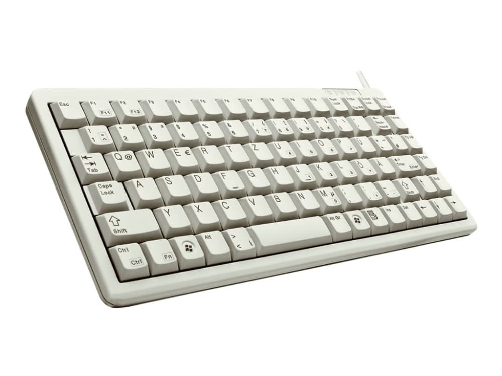CHERRY Compact-näppäimistö G84-4100 - Näppäimistö - USB - QWERTY - USA - vaaleanharmaa