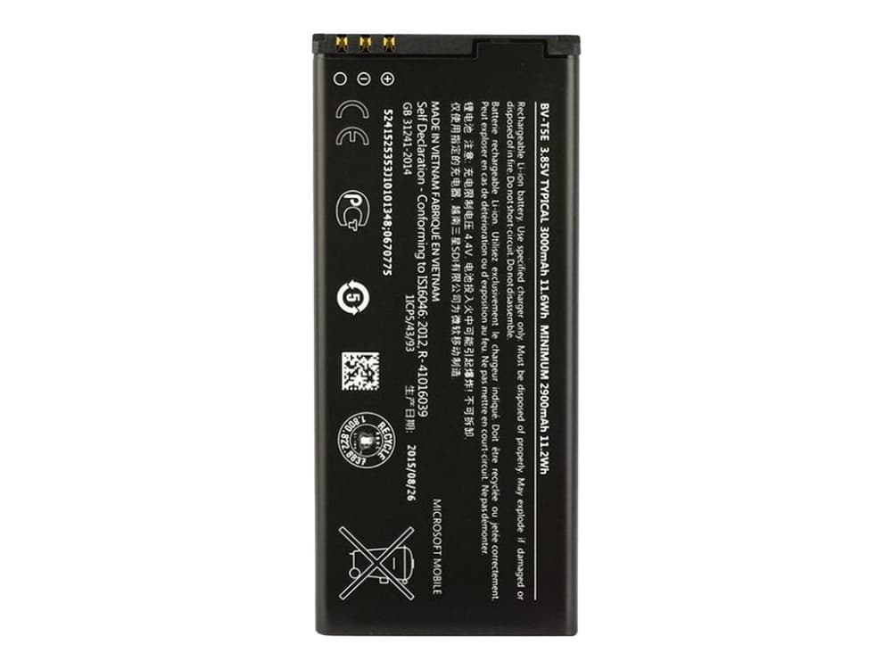 CoreParts - Akku - 3000 mAh - Microsoft Lumia 950, 950 Dual SIM -puhelimiin