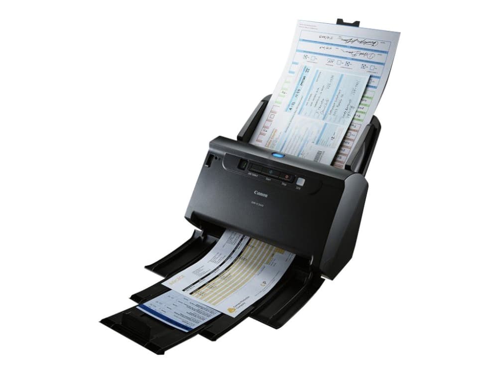 Canon imageFORMULA DR-C240 - Asiakirjaskanneri - CMOS / CIS - Duplex - Legal - 600 dpi x 600 dpi - jopa 45 sivua/min (mono) / jopa 30 sivua/min (väri) - ADF (60 arkkia) - jopa 4000 skannausta päivässä - USB 2.0
