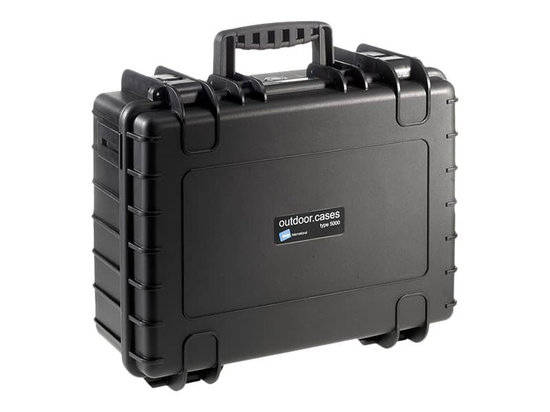 B&amp W outdoor.cases Type 5000 - Kovakotelo - polypropeeni - musta