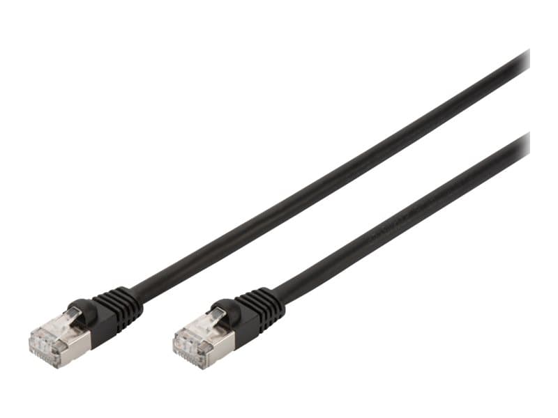 DIGITUS Professional - Liitäntäkaapeli - RJ-45 (uros) - RJ-45 (uros) - 10 m - SFTP - CAT 6 - buutattu, ulkokäyttöön, solmuvapaa - musta - musta