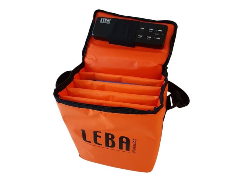 LEBA NoteBag - Skuldertaske til 5 tablettia - oranssi