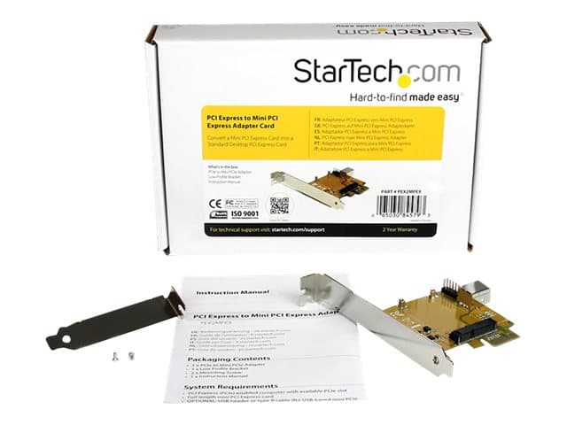 StarTech.com PCI Express to Mini PCI Express -korttisovitin - Mini PCI -korttisovitin - PCIe - PEX2MPEX - Mini PCI korttisovitin - PCIe