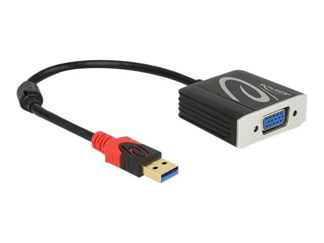 Delock USB 3.0 Type-A uros > VGA naaras - Ekstern videosovitin - USB 3.0 - D-Sub - lajittelu - detailsalg