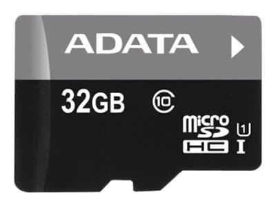 ADATA Premier - Flash-muistikortti (microSDHC-SD-sovitin mukana) - 32 GB - UHS Class 1 / Class10 - microSDHC UHS-I - vähittäismyyntipakkaus