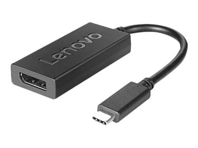 Lenovo - USB / DisplayPort-sovitin - USB-C (han) til DisplayPort (hun) - DisplayPort 1.2a - 4K-tuki - for ThinkBook 14s Yoga G2 IAP ThinkPad E15 Gen 4 L13 Yoga Gen 3 T14s Gen 3 X1 Nano Gen 2