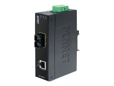 PLANET IFT-802TS15 - Kuitumuuntaja - 100Mb LAN - 10Base-T, 100Base-FX, 100Base-TX - SC enkelttilstand / RJ-45 - op til 15 km - 1310 nm - 1310 nm