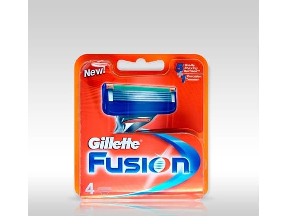 Gillette Fusion 5, Miesten, Gillette, Fusion, Monivärinen, 4 kpl