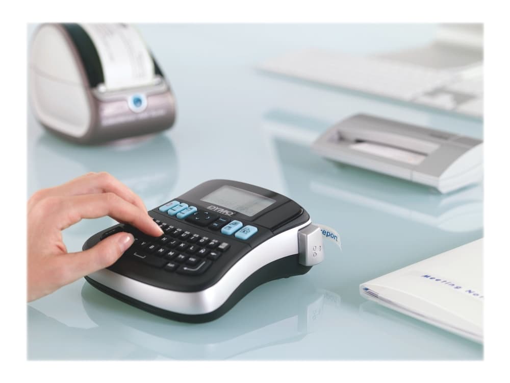 DYMO LabelManager ® ™ 210D - AZY, AZERTY, D1, Lämpösiirto, 180 x 180 DPI, 12 mm/s, Musta, Hopea