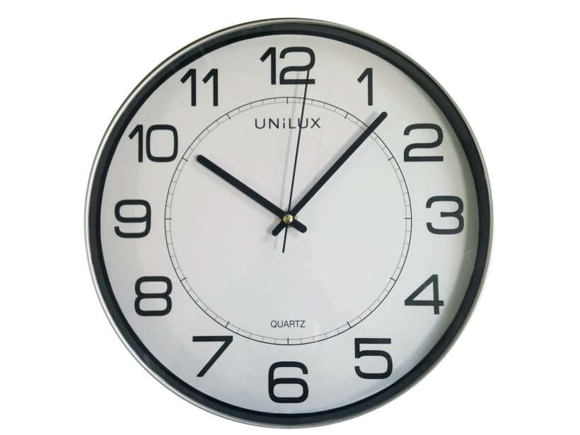 Seinäkello Unilux Magnet musta/metalli ø30cm