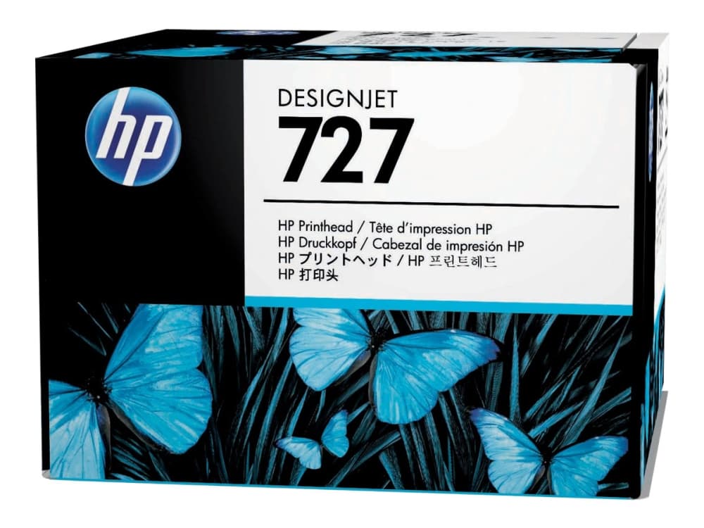 HP 727 DesignJet -tulostuspää, HP DesignJet T920 -tulostinsarja HP DesignJet T1500 -tulostinsarja HP DesignJet T1600..., Lämpömustesuihkutulostin, Syaani, Valokuva musta, Magenta, Keltainen, Harmaa, B3P06A, Singapore, 173 mm