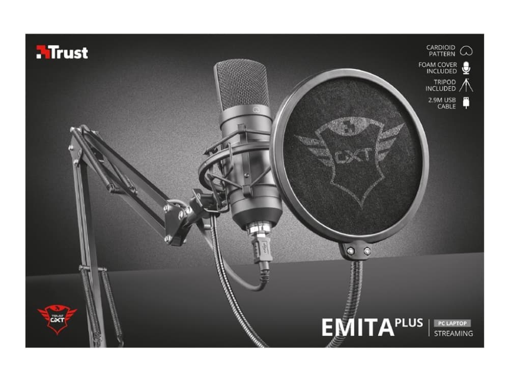 Trust Gaming GXT 252+ Emita Plus - Mikrofoni - USB