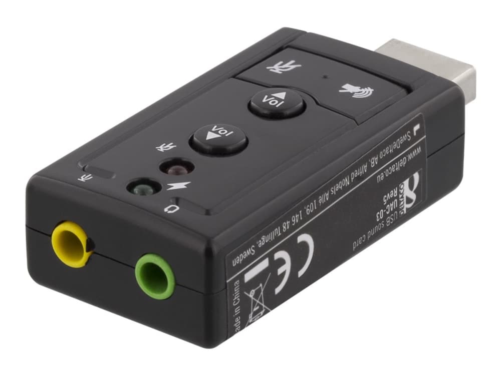 DELTACO UAC-03 - Äänikortti - USB