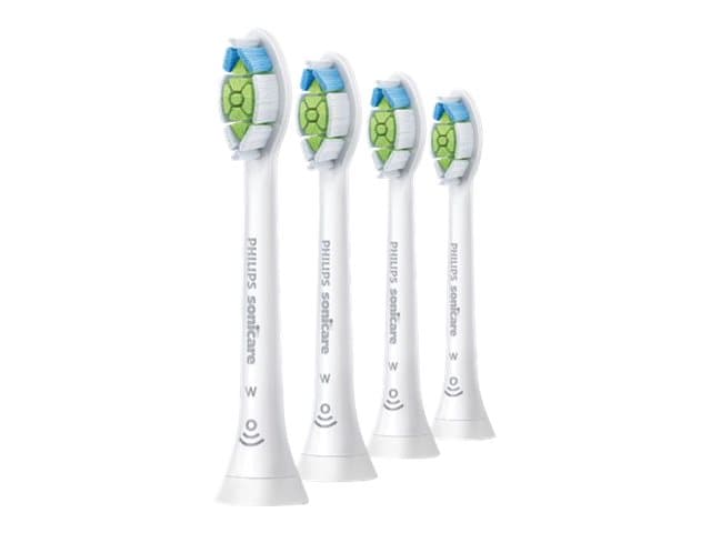 Philips W2 Optimal White HX6064/10 Normaalit Sonic-harjaspäät, 4 kpl, Valkoinen, Keskikokoinen, 2-sarja plakin ehkäisyyn 2-sarja plakin ehkäisyyn 3-sarja ikenien hyvinvointiin DiamondClean..., Normaali, Napsautettava