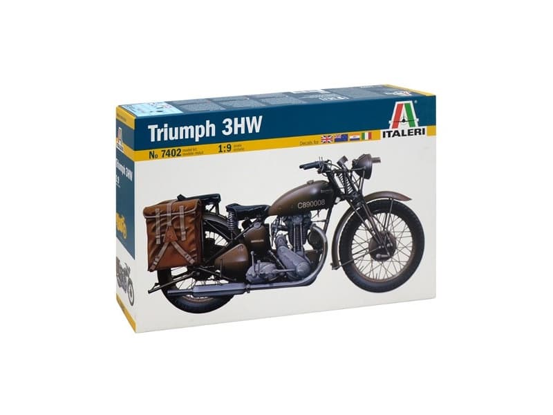 Italeri TRIUMPH 3HW, 1:9, Asennussarja, Moottoripyörä, TRIUMPH 3HW, WWII, Monivärinen