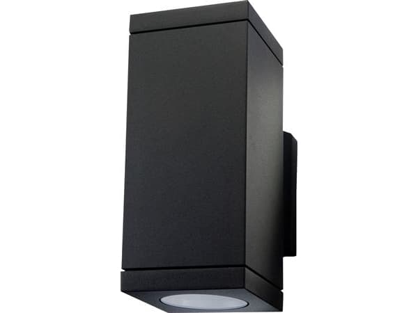 SG ARMATUREN Echo vægarmatur 2x4,5W/827 LED, op og nedadlysende, sort, fatning GU10. - PROFESSIONEL