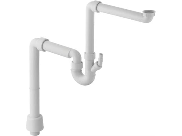 Geberit vesilukko PP 50mm - valkoinen Yleiskäyttöinen yhdelle152.887.11