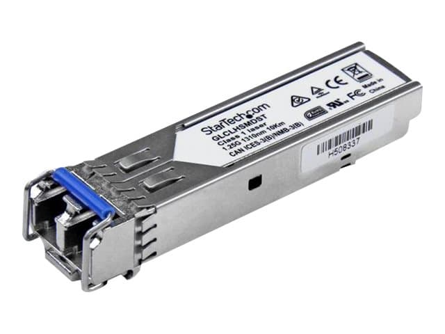 StarTech.com Cisco GLC-LH-SMD Yhteensopiva SFP-moduuli, 1000BASE-LX/LH, 1GbE Single Mode (SMF) valokuitulähetin, 1GE Gigabit Ethernet SFP, LC-liitin, 10 km, 1310 nm, DDM, Firepower - Elinikäinen takuu (GLCLHSMDST) - SFP (mini-GBIC) transceiver modul (svarende til: Cisco GLC-LH-SMD) - GigE - 1000Base-LX, 1000Base-LH - LC - optinen lähetin - op til 10 km - 1310 nm - P/N: IES101G2SFPW, IES101GP2SFW - P/N: IES101GP2SFW