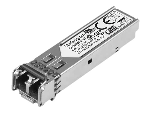 StarTech.com Cisco GLC-SX-MMD Yhteensopiva SFP-moduuli, 1000BASE-SX, 1GbE Multimode Fiber MMF Optic Transceiver, 1GE Gigabit Ethernet SFP, LC 550m, 850nm, DDM, Cisco Firepower, ASR920, IE2000 - Elinikäinen takuu (GLCSXMMDST) - SFP (mini-GBIC) transceiver modul (svarende til: Cisco GLC-SX-MMD) - GigE - 1000Base-SX - LC multimodus - op til 550 m - 850 nm